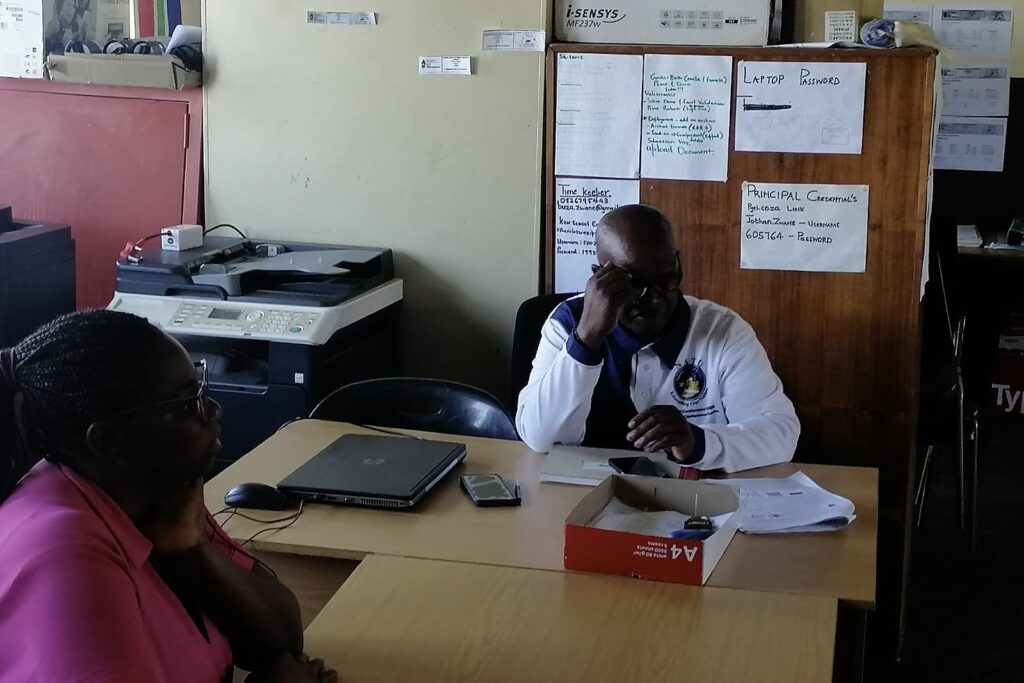 Jotham Buza Zwane, principal of Tshenilokwazi Primary, a no-fee school in Ulundi.
