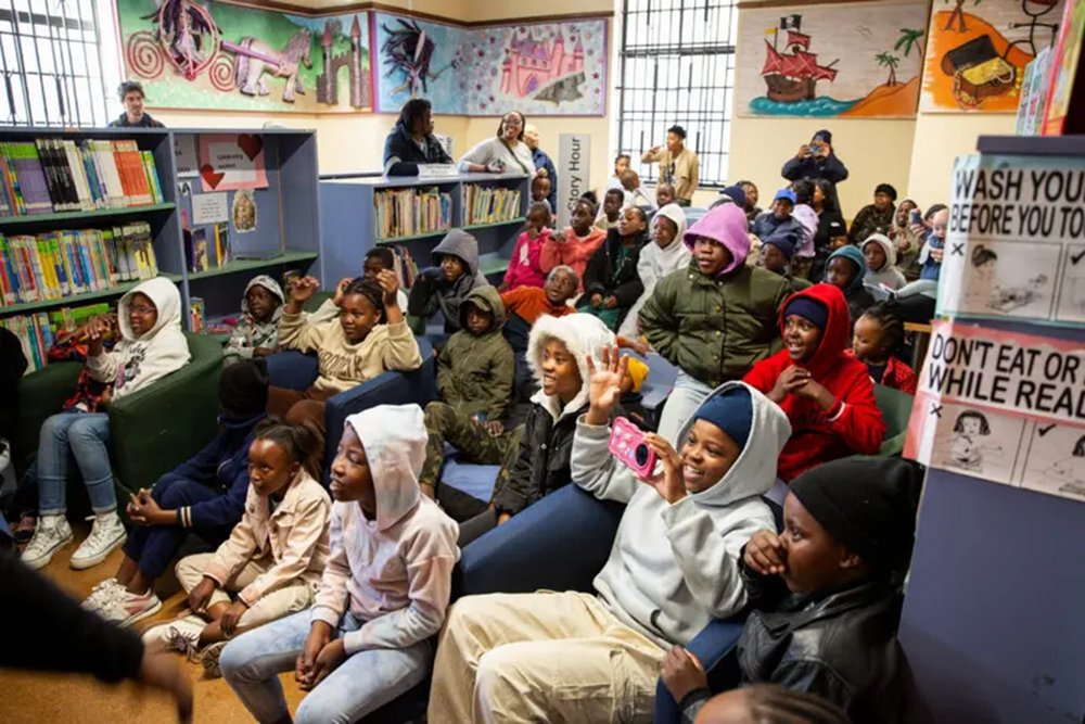 Entertained: Children react to an educational puppet show in the children’s section of the Johannesburg City Library on August 9, 2025.Picture: OUR CITY NEWS/James Oatway