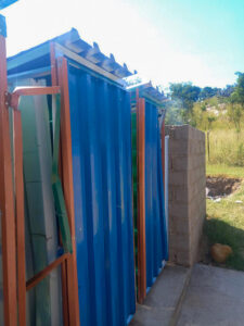The basic pit latrine toilets that are used by learners at Mashashane Primary School. August 2026. Photo: Chris Gilili